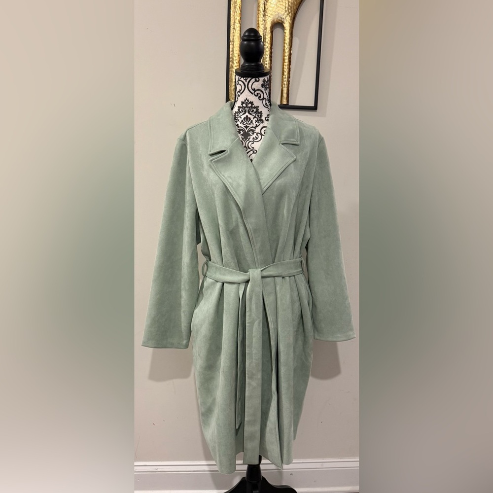 Jaclyn Smith Belted Trench Coat